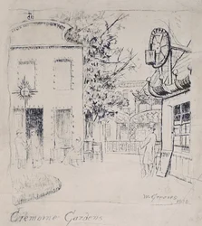James McNeill Whistler dans les jardins de Cremorne, Chelsea, 1869